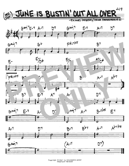 page one of June Is Bustin' Out All Over (Real Book – Melody & Chords – C Instruments)