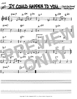 page one of It Could Happen To You (Real Book – Melody & Chords – C Instruments)