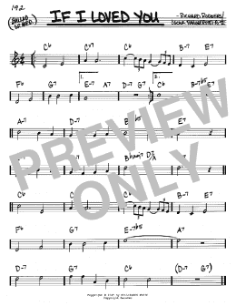 page one of If I Loved You (Real Book – Melody & Chords – C Instruments)