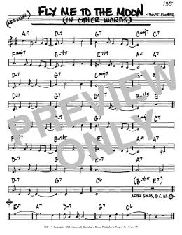 page one of Fly Me To The Moon (In Other Words) (Real Book – Melody & Chords – C Instruments)