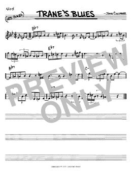 page one of Trane's Blues (Real Book – Melody & Chords – C Instruments)