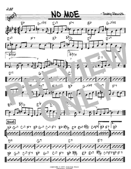 page one of No Moe (Real Book – Melody & Chords – C Instruments)