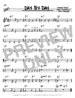 page one of Day By Day (Real Book – Melody & Chords – C Instruments)