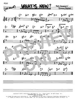page one of What's New? (Real Book – Melody & Chords – C Instruments)