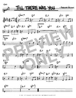 page one of Till There Was You (Real Book – Melody & Chords – C Instruments)