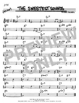 page one of The Sweetest Sounds (Real Book – Melody & Chords – C Instruments)