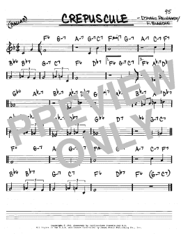 page one of Crepuscule (Real Book – Melody & Chords – C Instruments)