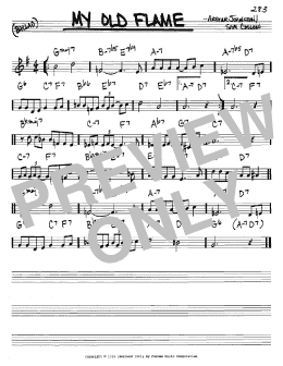 page one of My Old Flame (Real Book – Melody & Chords – C Instruments)