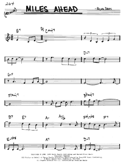 page one of Miles Ahead (Real Book – Melody & Chords – C Instruments)