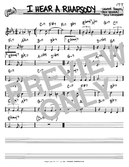 page one of I Hear A Rhapsody (Real Book – Melody & Chords – C Instruments)