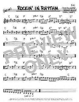 page one of Rockin' In Rhythm (Real Book – Melody & Chords – C Instruments)