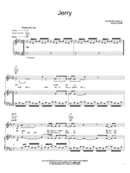 page one of Jerry (Piano, Vocal & Guitar Chords (Right-Hand Melody))