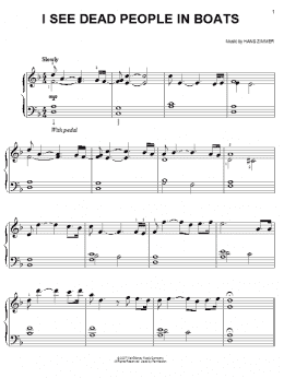 page one of I See Dead People In Boats (from Pirates Of The Caribbean: At World's End) (Easy Piano)