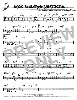 page one of Good Morning Heartache (Real Book – Melody & Chords – C Instruments)