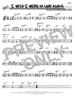 page one of I Wish I Were In Love Again (Real Book – Melody & Chords – C Instruments)