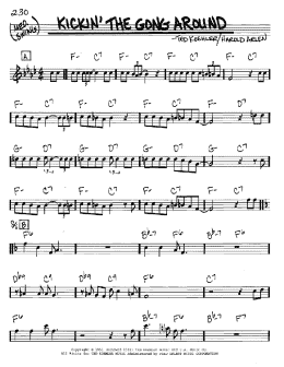 page one of Kickin' The Gong Around (Real Book – Melody & Chords – C Instruments)