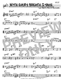 page one of With Every Breath I Take (Real Book – Melody & Chords – C Instruments)