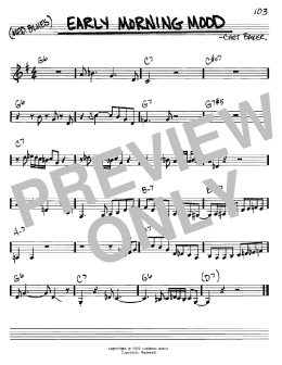 page one of Early Morning Mood (Real Book – Melody & Chords – C Instruments)