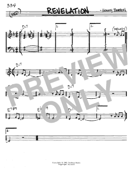 page one of Revelation (Real Book – Melody & Chords – C Instruments)