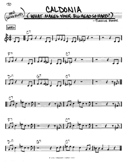 page one of Caldonia (What Makes Your Big Head So Hard?) (Real Book – Melody & Chords – C Instruments)
