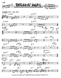 page one of Breakin' Away (Real Book – Melody & Chords – C Instruments)
