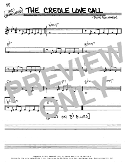 page one of The Creole Love Call (Real Book – Melody & Chords – C Instruments)
