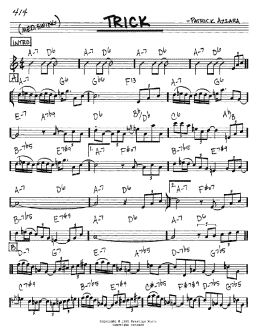 page one of Trick (Real Book – Melody & Chords – C Instruments)