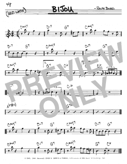 page one of Bijou (Real Book – Melody & Chords – C Instruments)