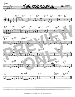 page one of The Odd Couple (Real Book – Melody & Chords – C Instruments)