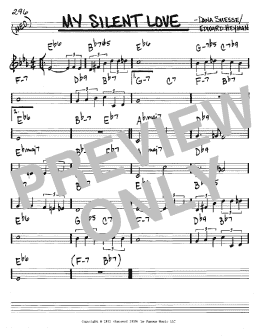 page one of My Silent Love (Real Book – Melody & Chords – C Instruments)