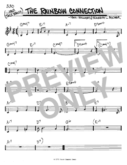 page one of The Rainbow Connection (Real Book – Melody & Chords – C Instruments)