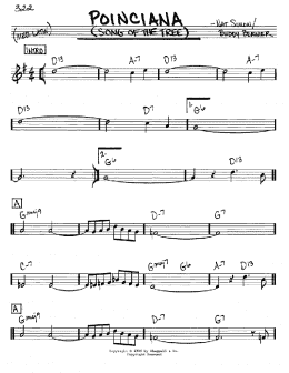 page one of Poinciana (Song Of The Tree) (Real Book – Melody & Chords – C Instruments)