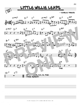page one of Little Willie Leaps (Real Book – Melody & Chords – C Instruments)