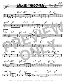 page one of Makin' Whoopee! (Real Book – Melody & Chords – C Instruments)