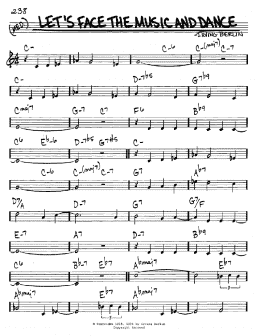 page one of Let's Face The Music And Dance (Real Book – Melody & Chords – C Instruments)