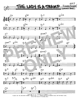 page one of The Lady Is A Tramp (Real Book – Melody & Chords – C Instruments)