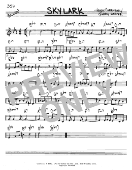 page one of Skylark (Real Book – Melody & Chords – C Instruments)