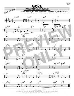 page one of More (Ti Guardero Nel Cuore) (Real Book – Melody & Chords – C Instruments)