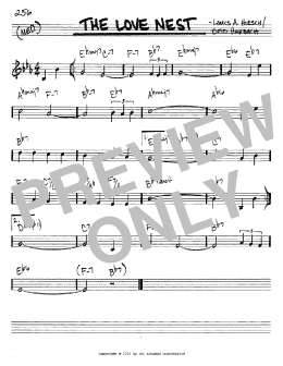 page one of The Love Nest (Real Book – Melody & Chords – C Instruments)