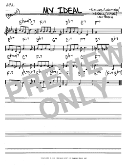 page one of My Ideal (Real Book – Melody & Chords – C Instruments)