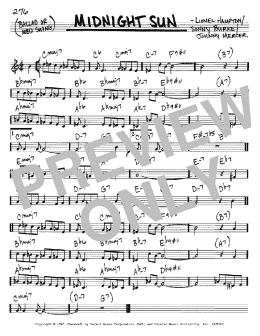 page one of Midnight Sun (Real Book – Melody & Chords – C Instruments)