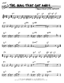 page one of The Man That Got Away (Real Book – Melody & Chords – C Instruments)