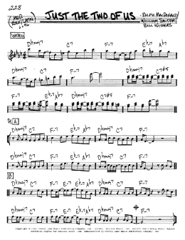 page one of Just The Two Of Us (Real Book – Melody & Chords – C Instruments)