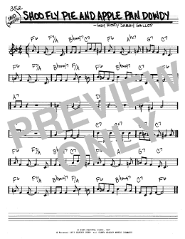page one of Shoo Fly Pie And Apple Pan Dowdy (Real Book – Melody & Chords – C Instruments)