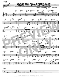 page one of When The Sun Comes Out (Real Book – Melody & Chords – C Instruments)