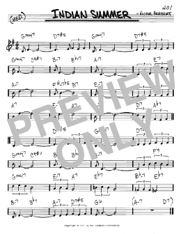 page one of Indian Summer (Real Book – Melody & Chords – C Instruments)