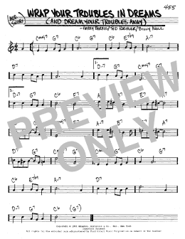 page one of Wrap Your Troubles In Dreams (And Dream Your Troubles Away) (Real Book – Melody & Chords – C Instruments)