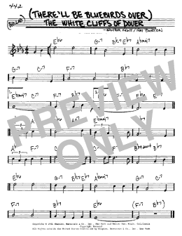 page one of (There'll Be Bluebirds Over) The White Cliffs Of Dover (Real Book – Melody & Chords – C Instruments)