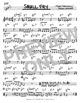 page one of Small Fry (Real Book – Melody & Chords – C Instruments)