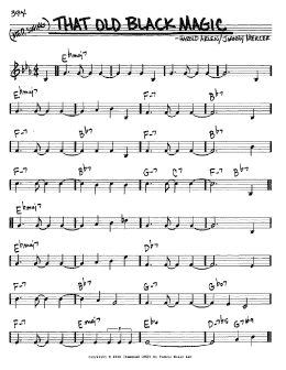 page one of That Old Black Magic (Real Book – Melody & Chords – C Instruments)